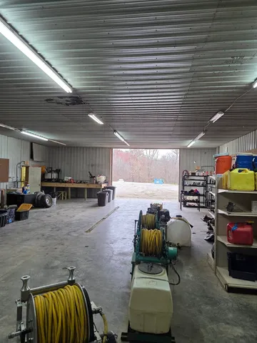 a gym room with furniture