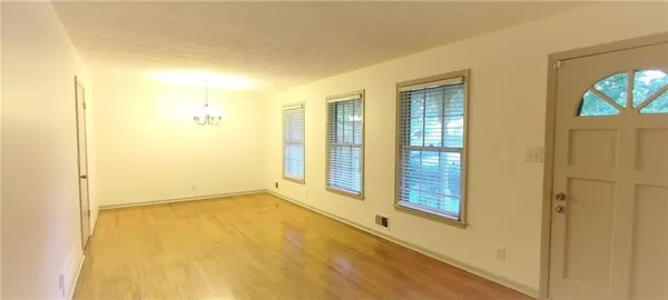 a view of an empty room