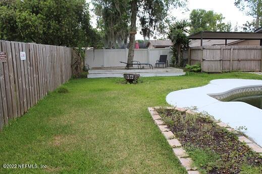 partial back yard view