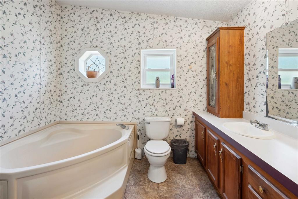 4131 Burwell Road Webster, FL 33597 - Photo 24 of 61 a bathroom with a sink a toilet and mirror