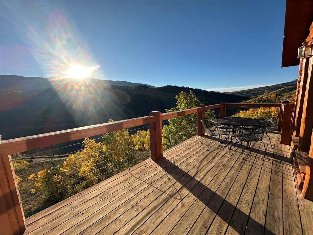 1007 Blue Ridge Road Silverthorne, CO 80498 - Photo 3 of 50 a view of balcony with wooden floor and fence