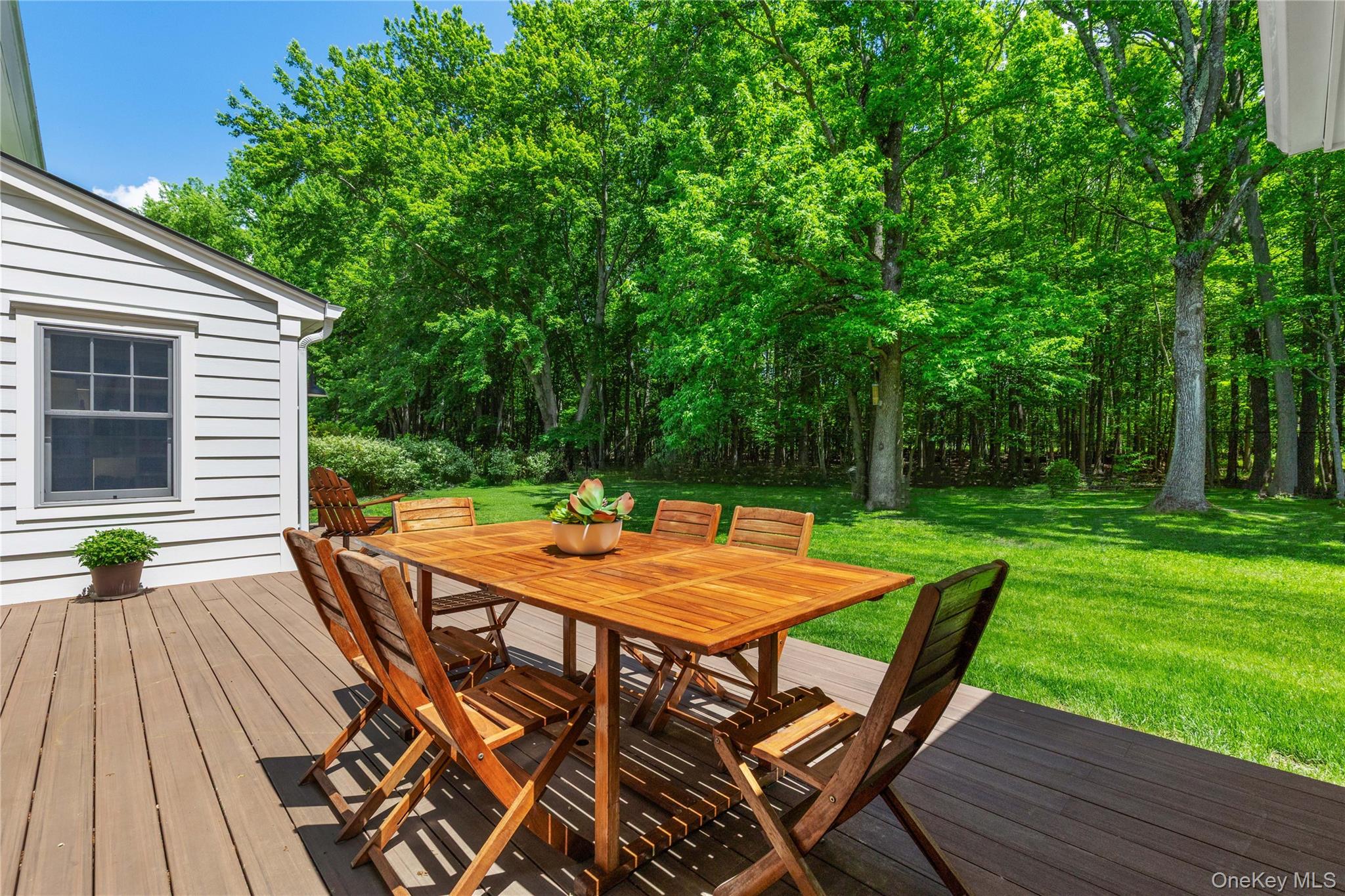 19 John Jay Place Rye, NY 10580 - Photo 40 of 45 The outdoor dining area beckons for breakfast, lunch, dinner or even for a little WFH session.