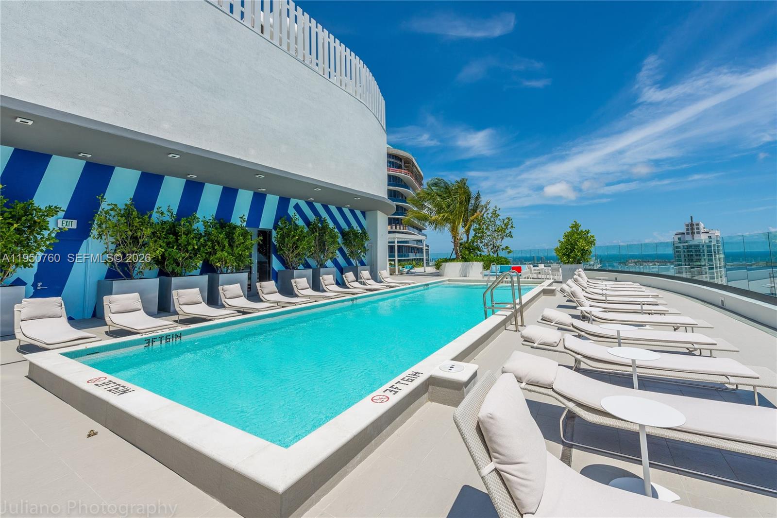 55 Southwest 9th Street, Unit PH4603 Miami, FL 33130 - Photo 19 of 48 a view of a swimming pool with a patio