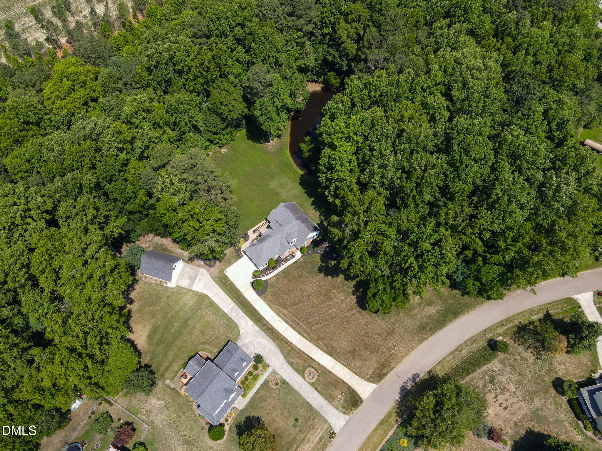 1112 Tyler Farms Drive Raleigh, NC 27603 - Photo 76 of 78 an aerial view of a house with a yard