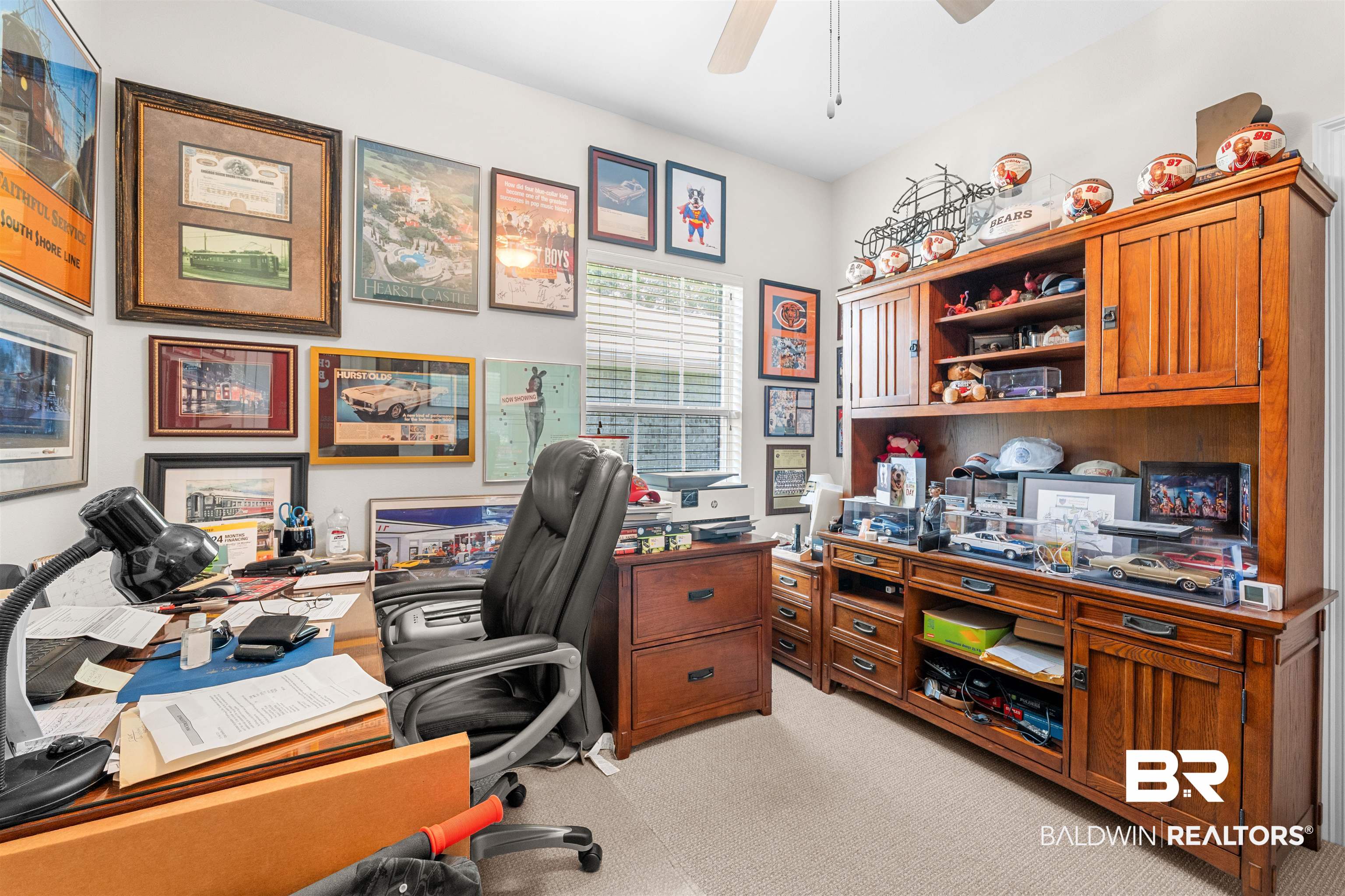 141 Mark Twain Loop Foley, AL 36535 - Photo 25 of 55 Home office featuring light carpet and a ceiling fan