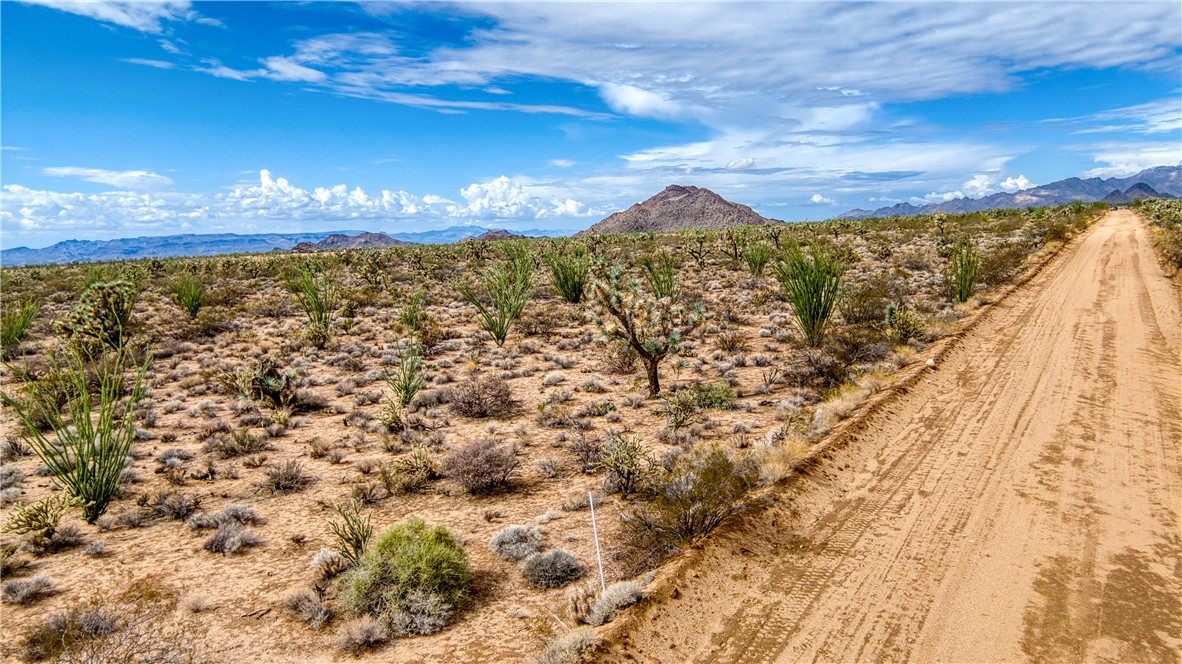 Mountain view with a desert landscape and rural landscape