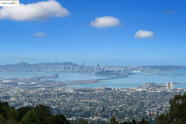 a view of lake and mountain