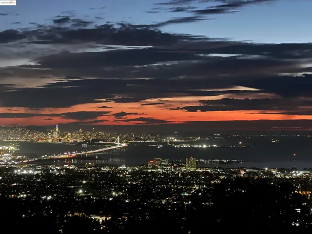 a view of city and ocean