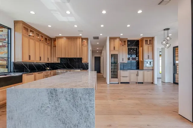 a large hall with yard