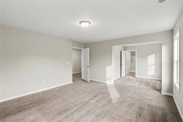 a view of an empty room