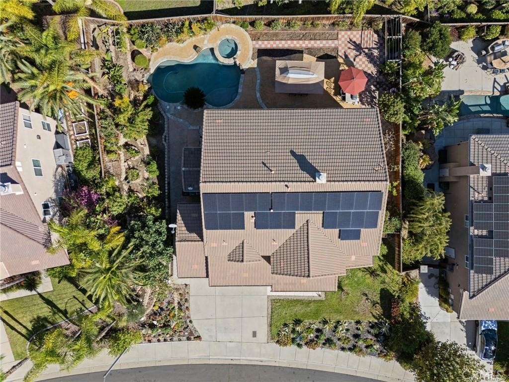 8634 Hunt Canyon Road Corona, CA 92883 - Photo 30 of 31 an aerial view of a house with a yard and large tree