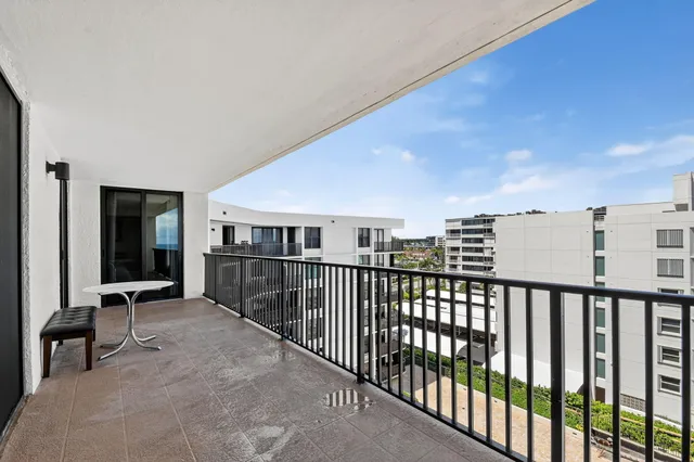 a view of a city with tall buildings