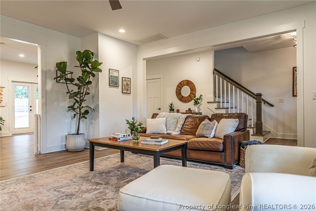 480 Clark Street Southern Pines, NC 28387 - Photo 5 of 28 a living room with furniture and wooden floor