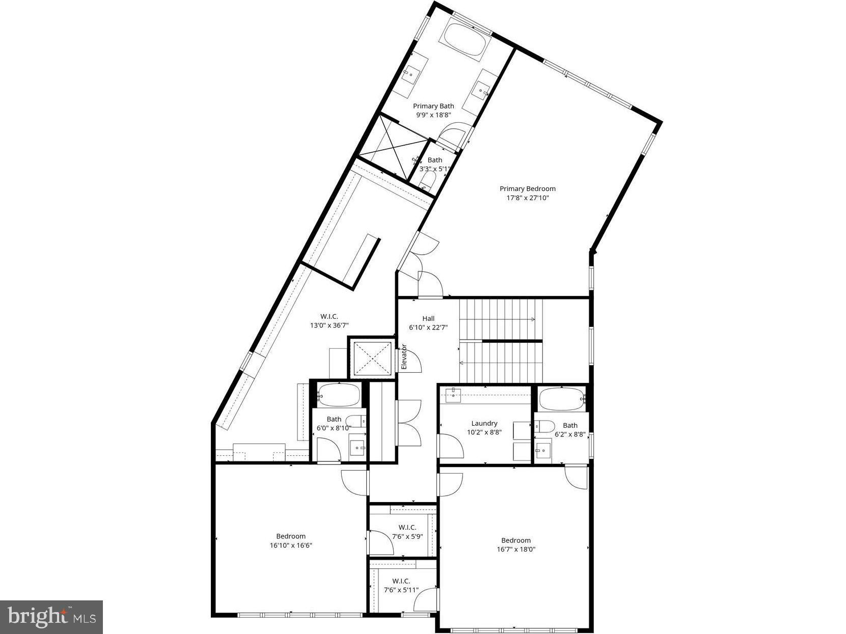 3706 Spring Street Chevy Chase, MD 20815 - Photo 61 of 63 Upper Level Floor Plan
