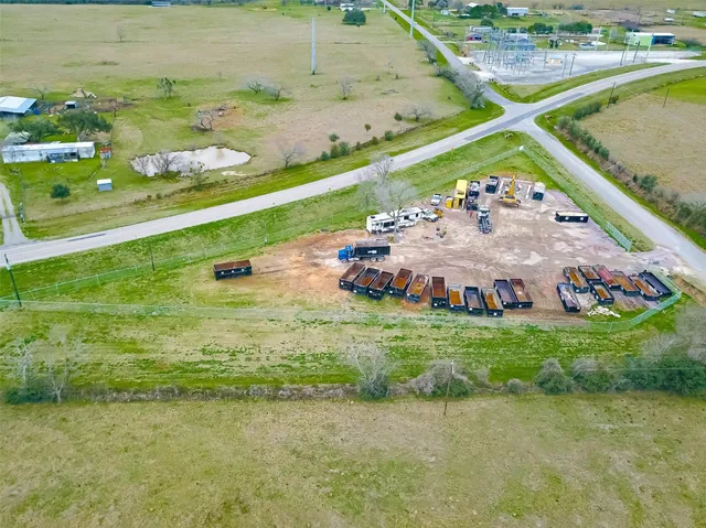 a view of a garden with an outdoor space