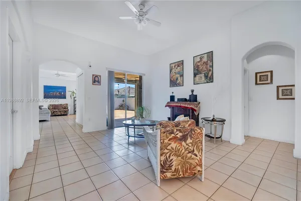 a view of a workspace with furniture