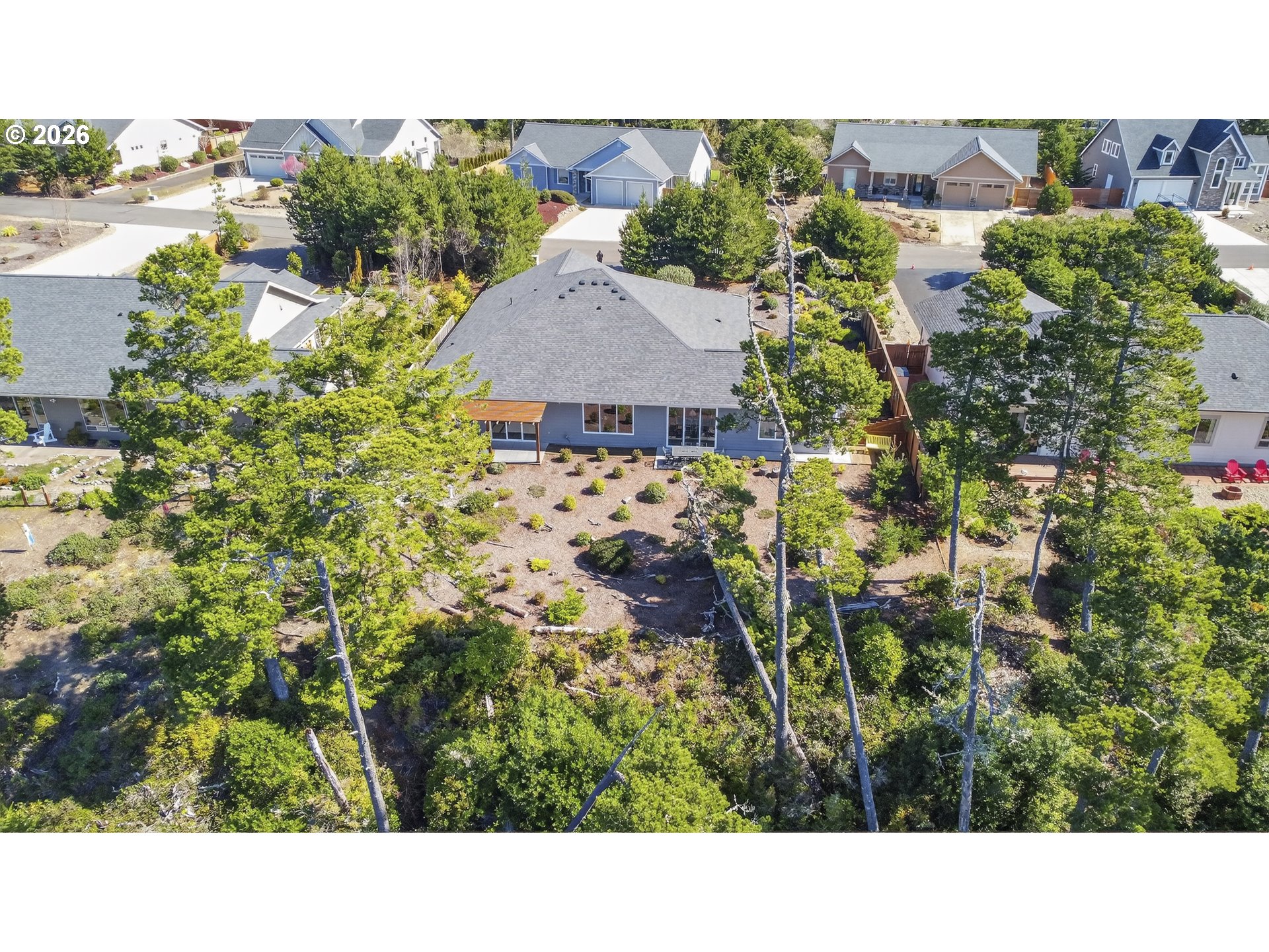 88084 Lake Point Drive Florence, OR 97439 - Photo 3 of 22 a black and white photo of a house