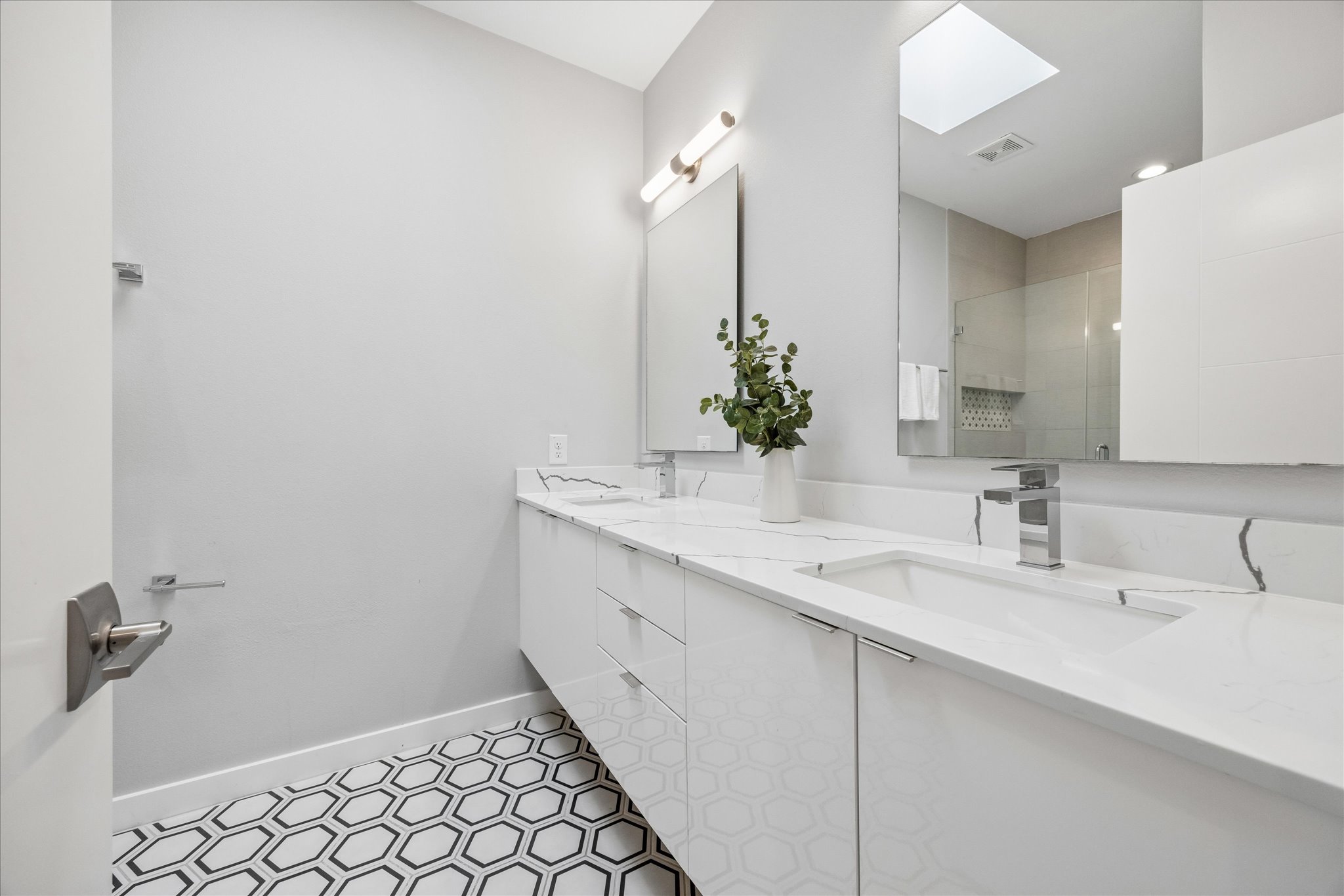 2108 Tillery Street, Unit 9 Austin, TX 78723 - Photo 13 of 25 Primary bathroom with dual vanity
