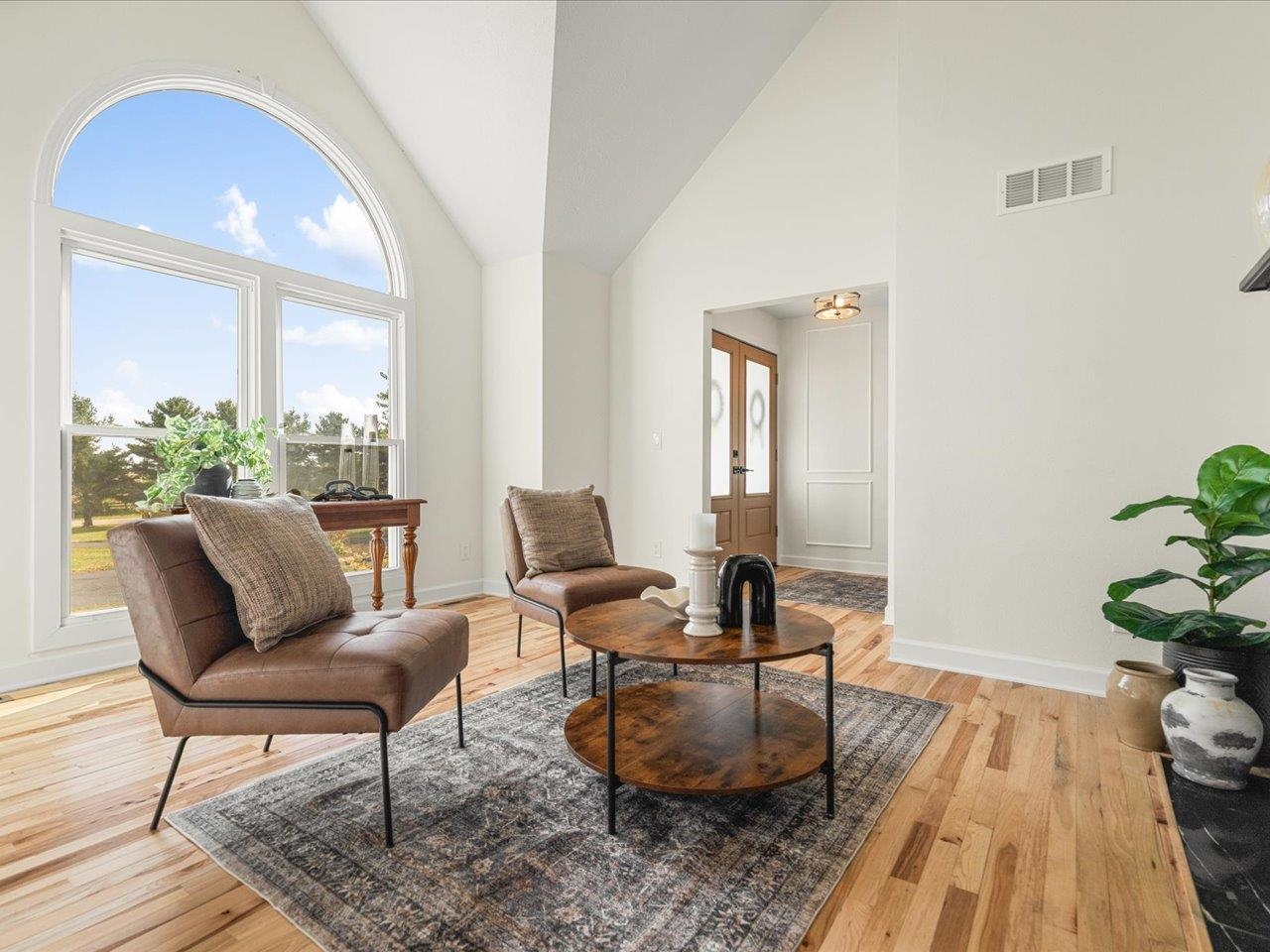 9281 Auburn Road Winnebago, IL 61088 - Photo 63 of 64 a living room with furniture and a potted plant