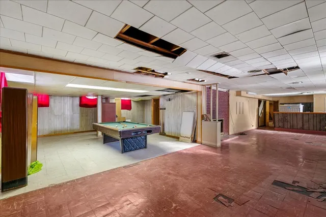 a view of parking garage