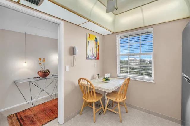 a front view of a building with a street