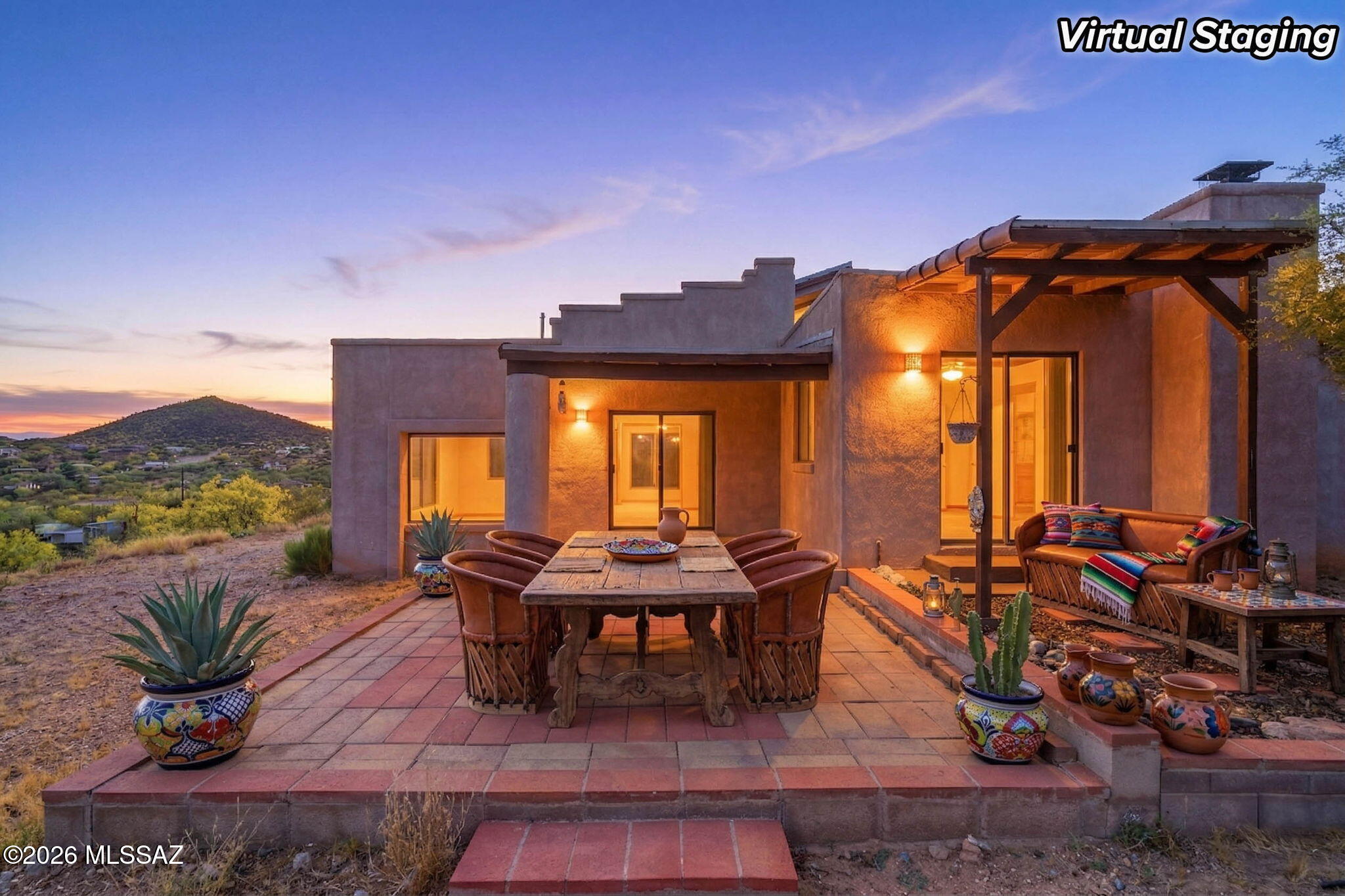3940 West Alvaro Road Tucson, AZ 85746 - Photo 2 of 44 Beautiful patio overlooking the city and sunrise