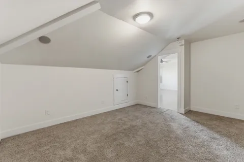 an empty room with an entryway