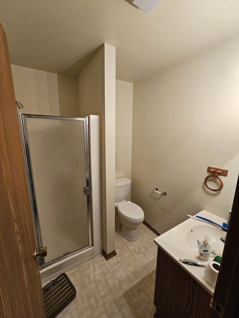 847-849 Rhodes Street Woodstock, IL 60098 - Photo 18 of 44 a bathroom with a toilet and a shower
