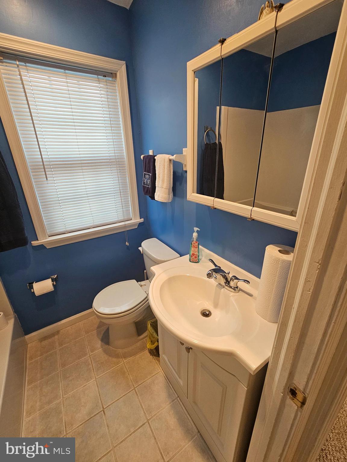 6907 Belclare Road Baltimore, MD 21222 - Photo 14 of 26 a bathroom with a sink a toilet and mirror