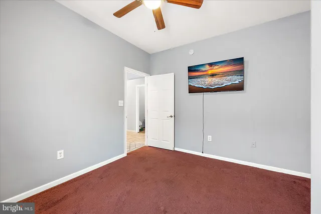 a view of an empty room