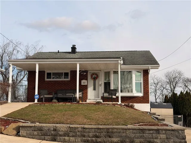 front view of house with a porch