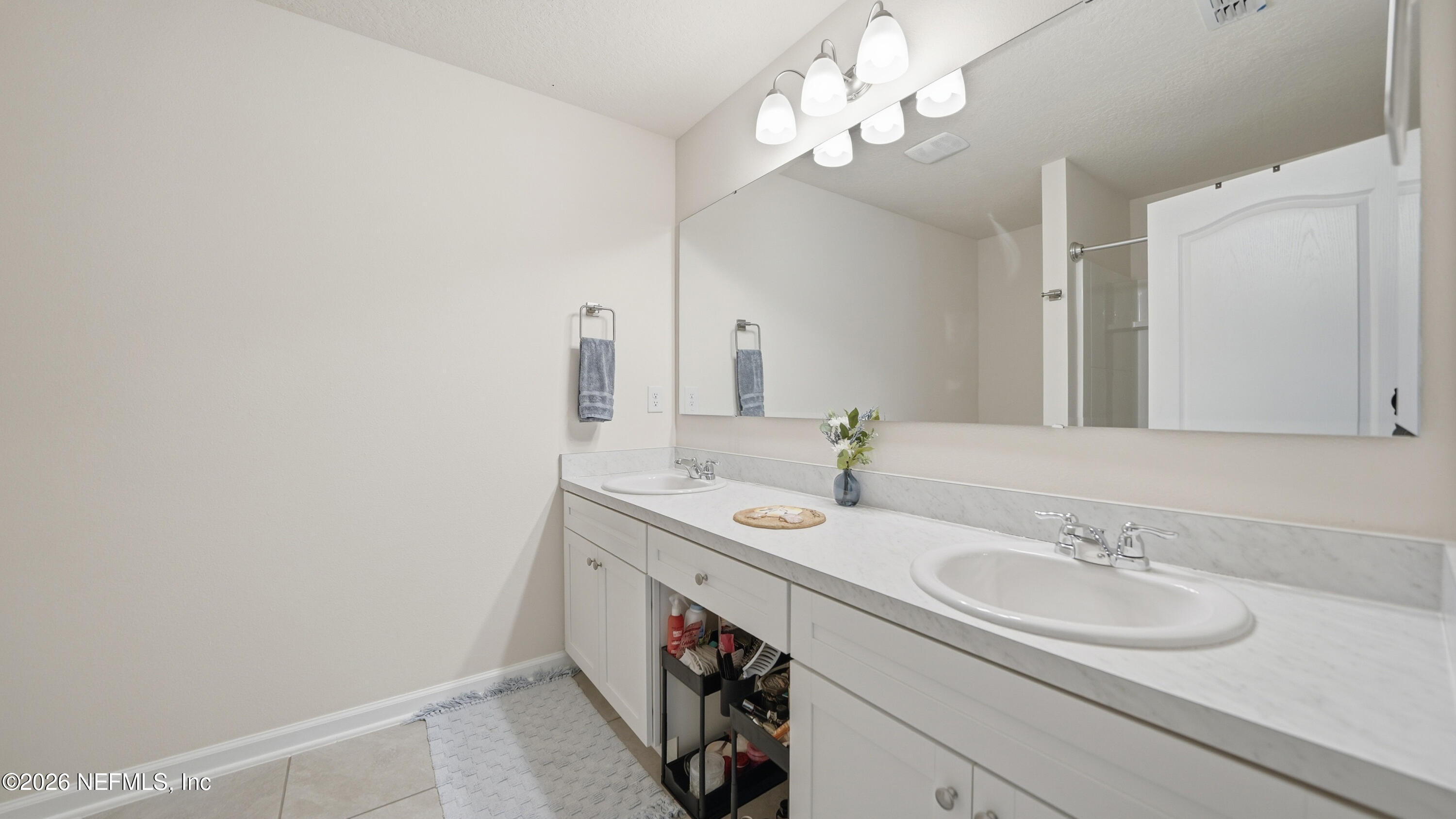 172 Redbud Road Palm Coast, FL 32137 - Photo 22 of 43 a bathroom with a sink and a mirror