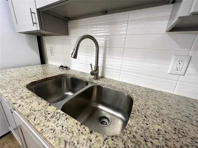 a close view of sink and tap