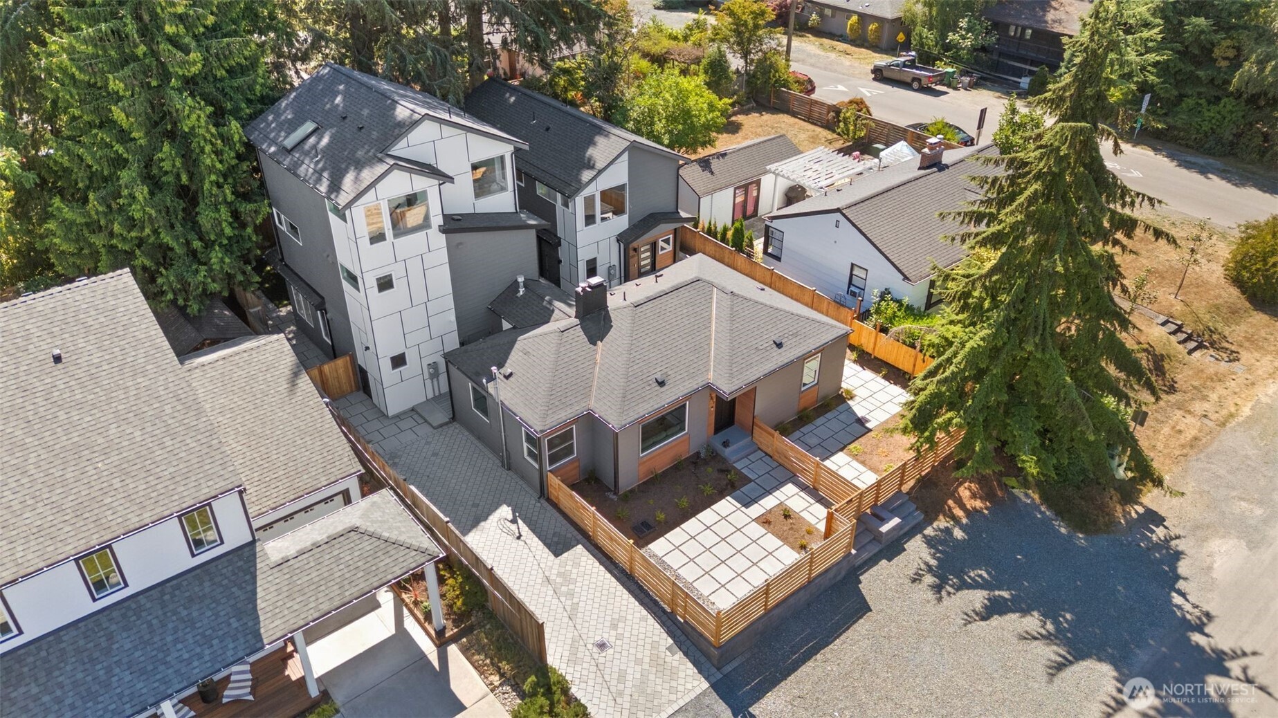 3811 Northeast 89th Street Seattle, WA 98115 - Photo 31 of 32 an aerial view of a house with a mountain