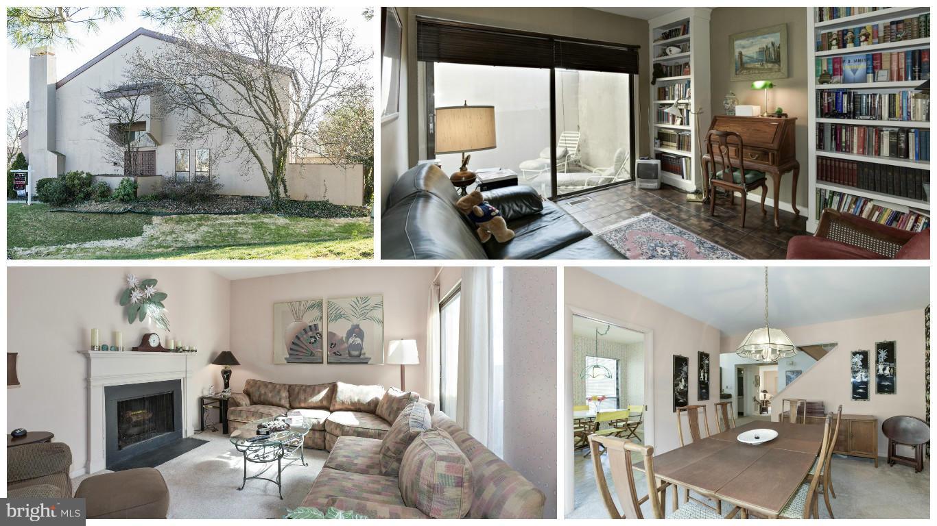 a view of a living room and dining room