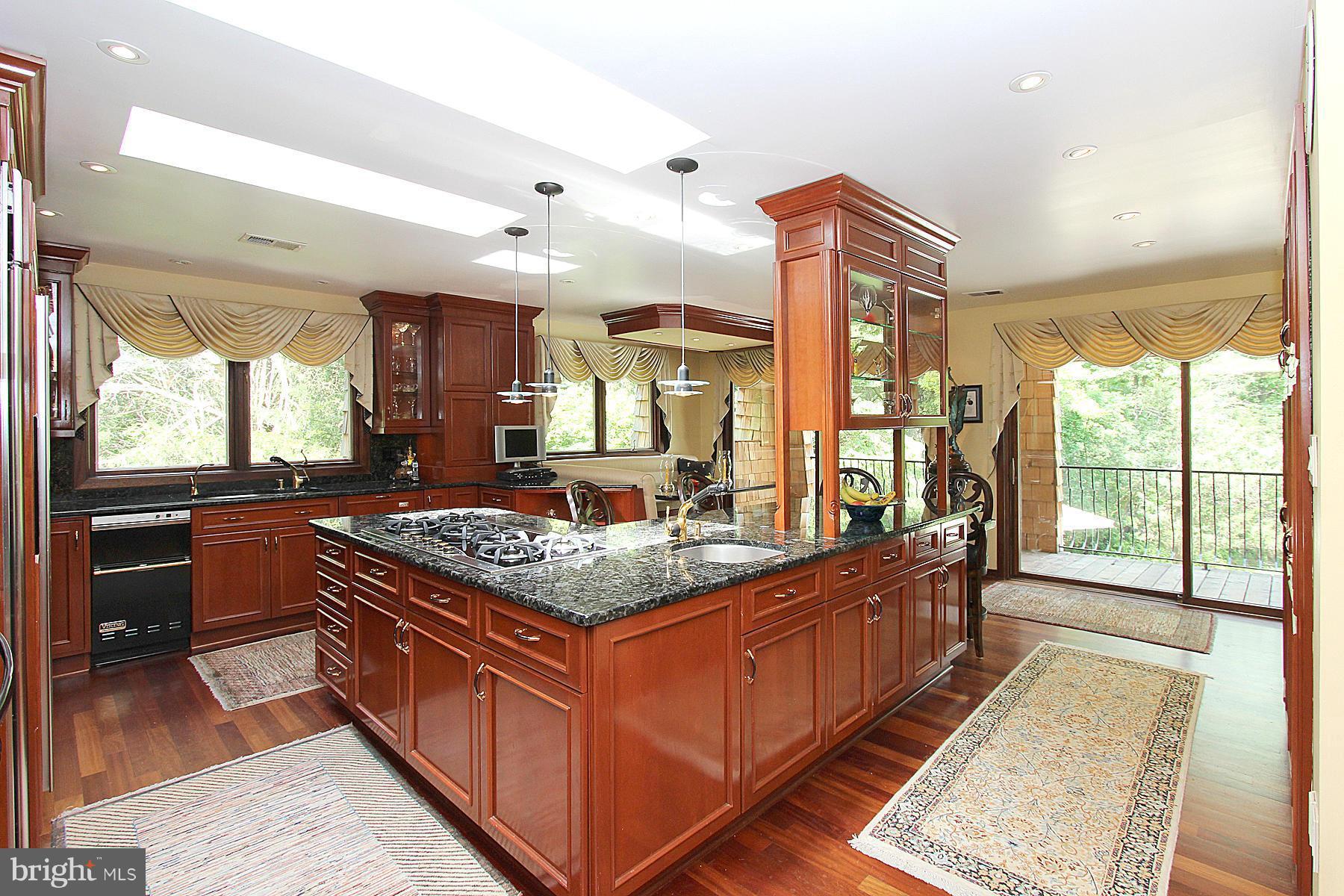 8823 Brook Road McLean, VA 22102 - Photo 5 of 30 a kitchen with stainless steel appliances granite countertop a stove a sink and a refrigerator