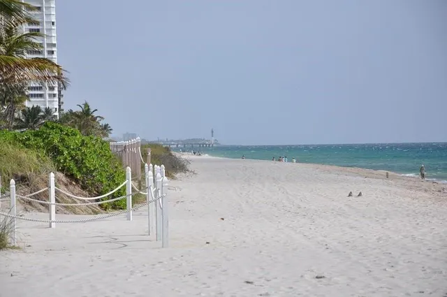 a view of an ocean beach