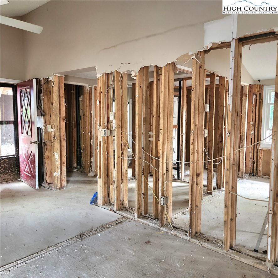 58 River Road Newland, NC 28657 - Photo 6 of 28 a view of a room with lots of white walls