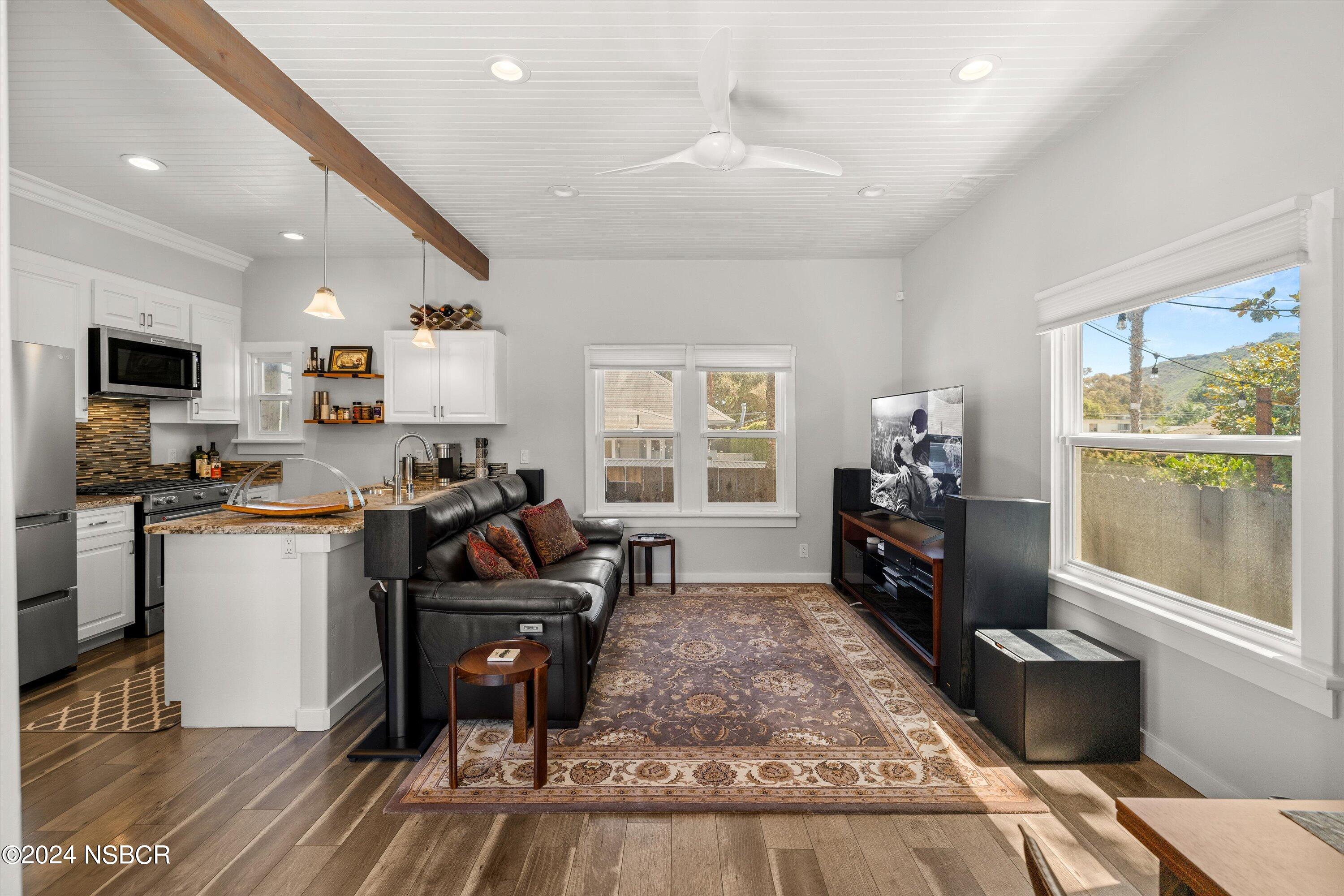 1104 Castillo Street Santa Barbara, CA 93101 - Photo 9 of 23 Living Room/Kitchen