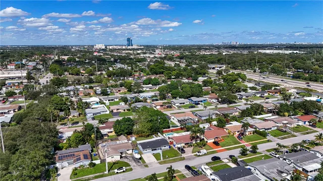 an aerial view of multiple house