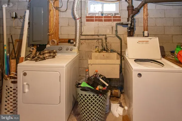a view of storage and utility room