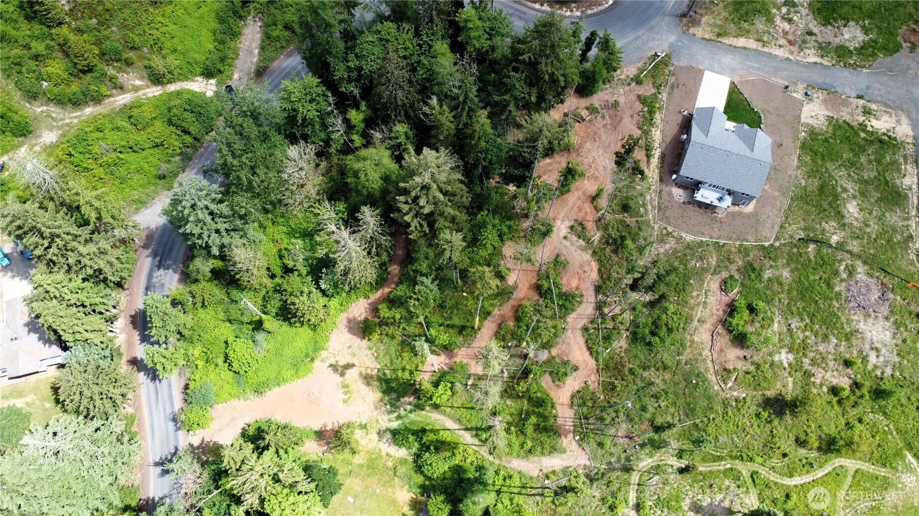 118 Tillicum Drive Chehalis, WA 98532 - Photo 19 of 21 an aerial view of residential house with outdoor space and trees all around