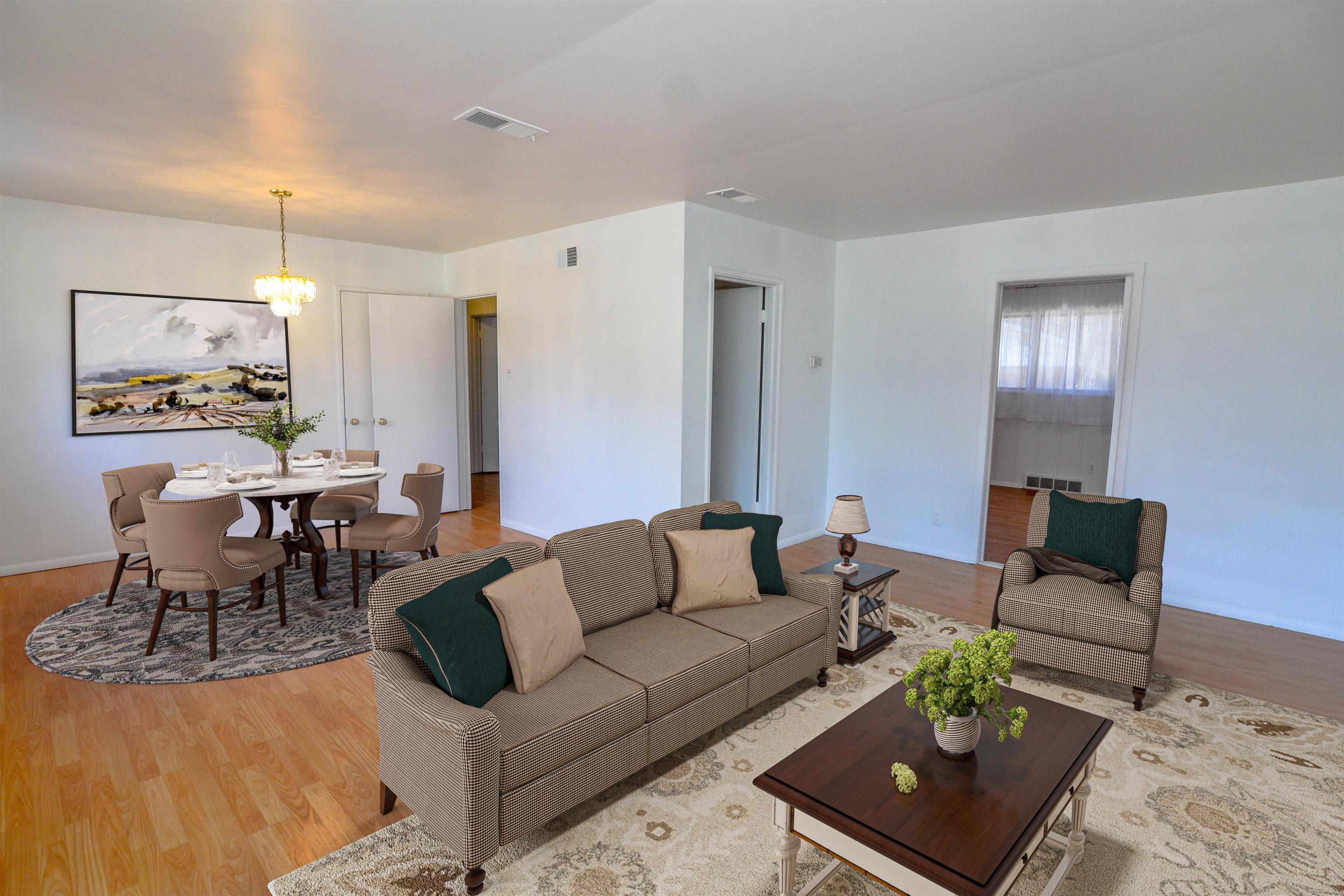 481 Fleda Road Memphis, TN 38120 - Photo 3 of 18 Living room and dining room combo