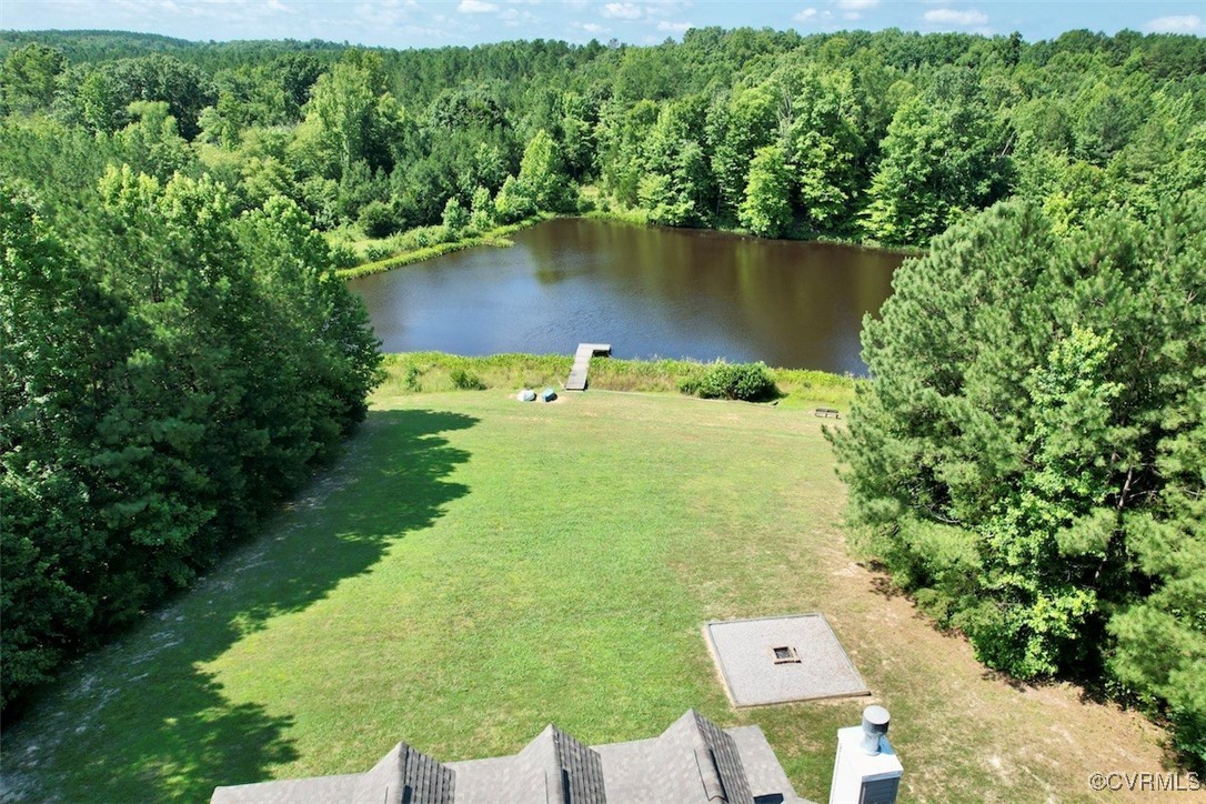4554 Plank Road Kenbridge, VA 23944 - Photo 7 of 41 an aerial view of a houses with a yard and lake view