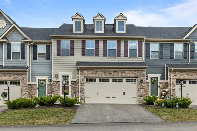 a front view of a house