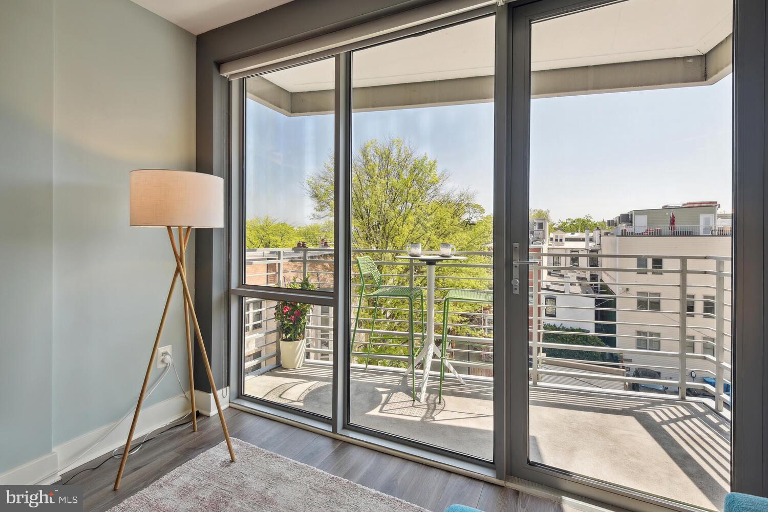 1311 13th Street Northwest, Unit 505 Washington, DC 20005 - Photo 14 of 43 View to private balcony