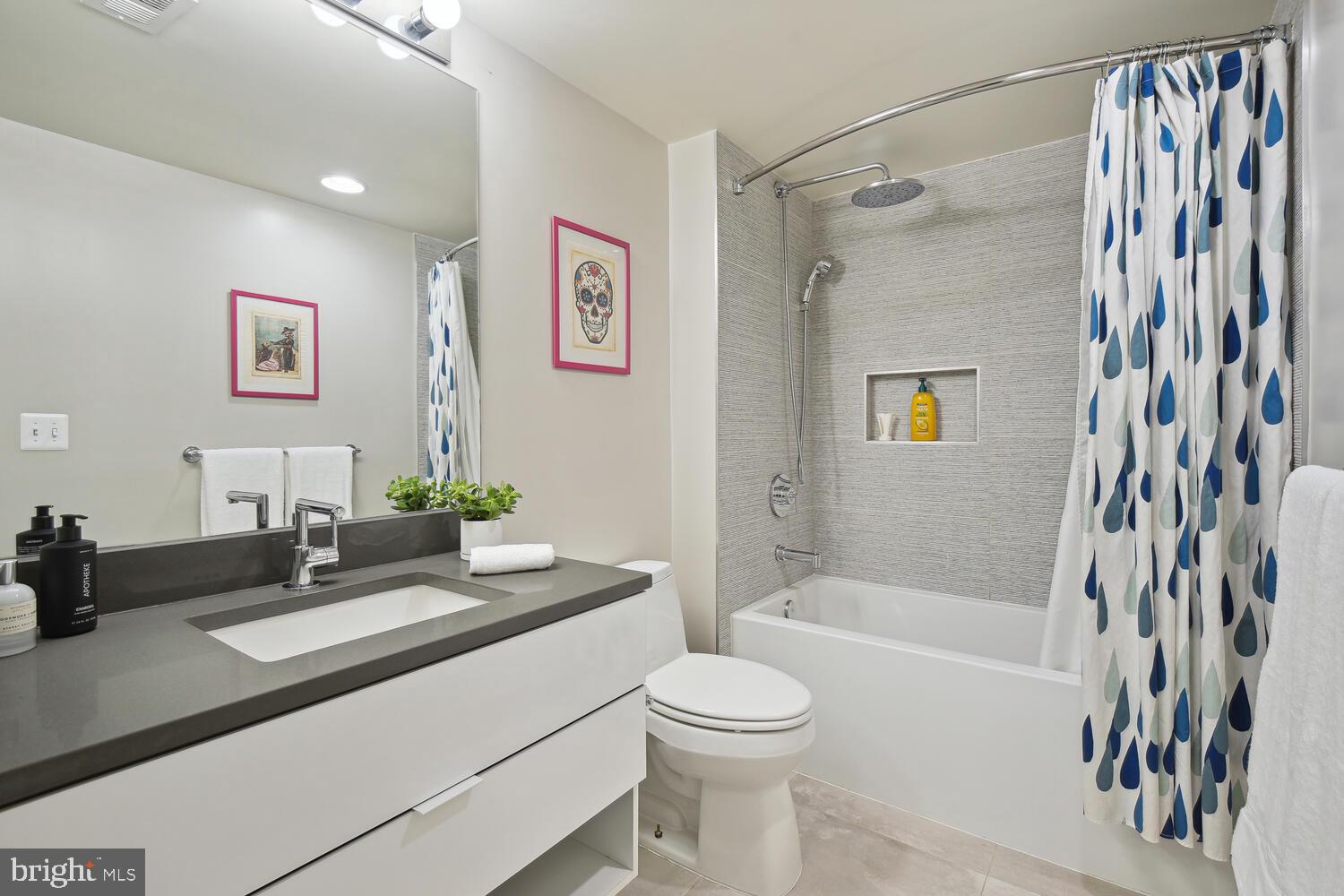 1311 13th Street Northwest, Unit 505 Washington, DC 20005 - Photo 22 of 43 Second full bath with custom tile