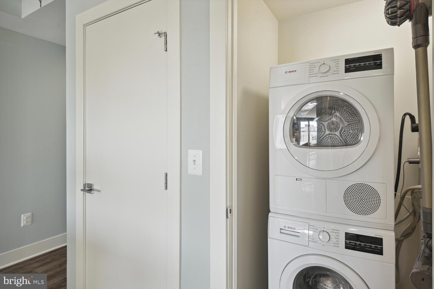 1311 13th Street Northwest, Unit 505 Washington, DC 20005 - Photo 23 of 43 In unit Bosch washer & dryer