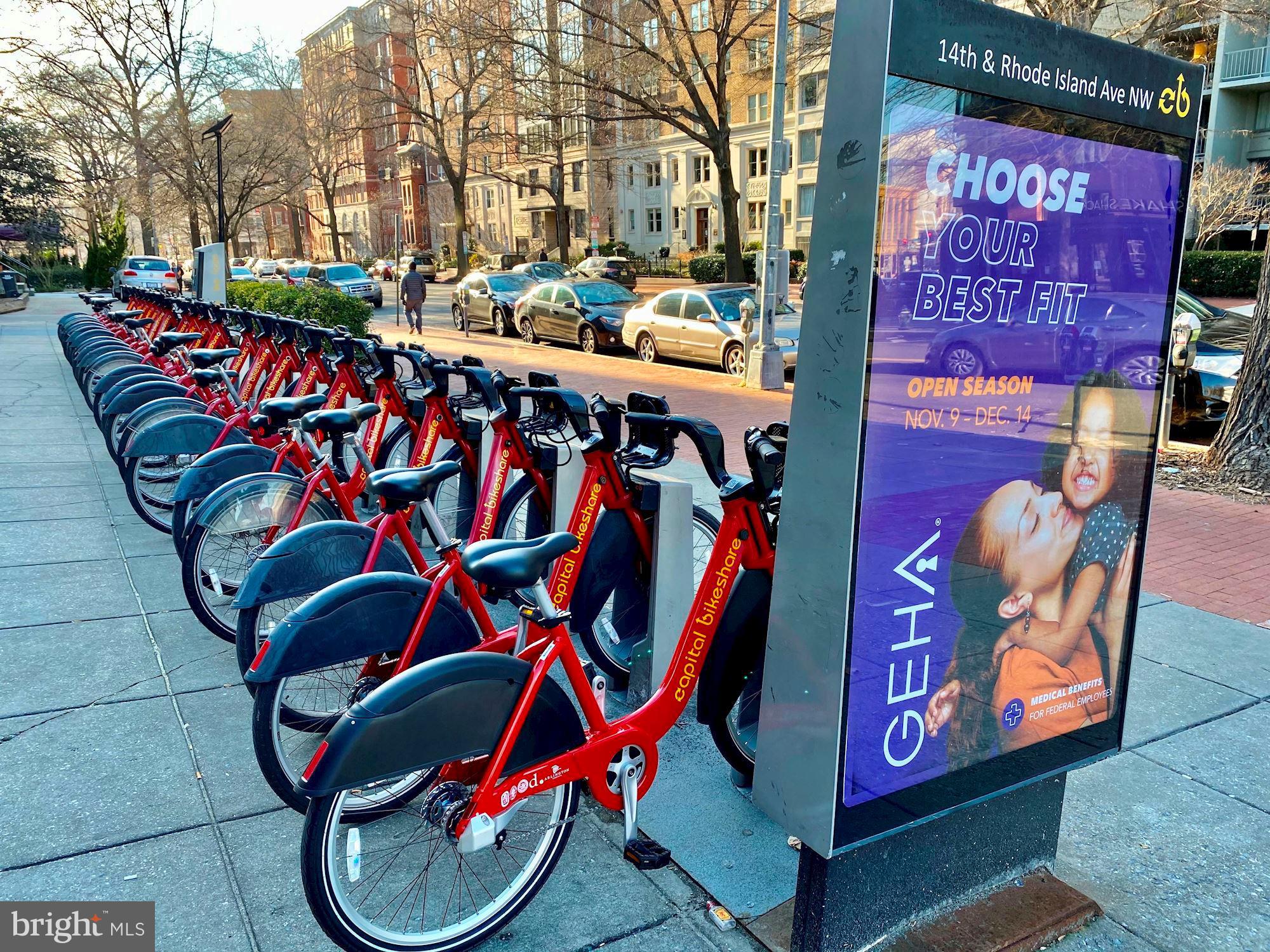 1311 13th Street Northwest, Unit 505 Washington, DC 20005 - Photo 39 of 43 Bike Share