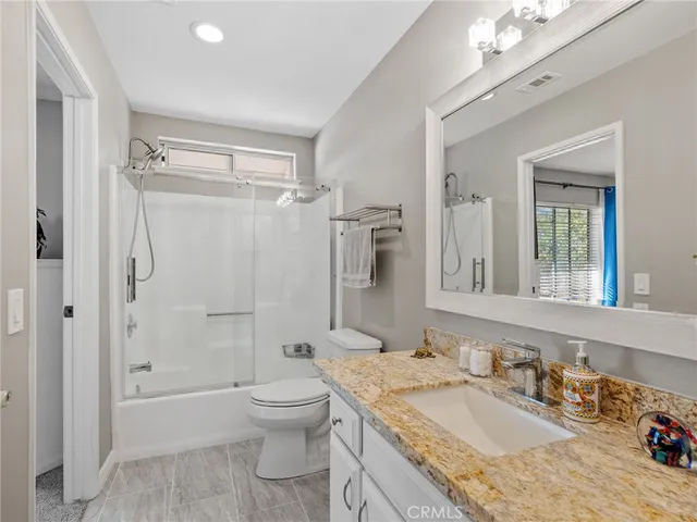 a utility room with a car parked